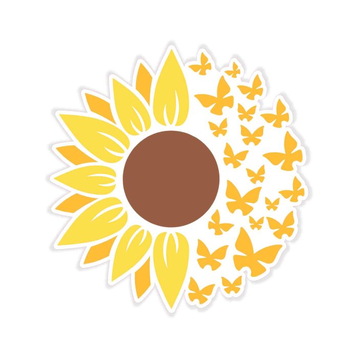 Sunflower Full Color Vinyl - Custom Size
