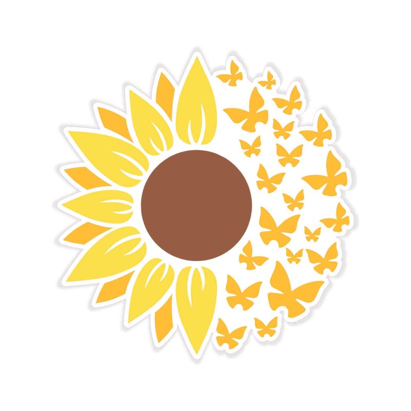 Sunflower Full Color Vinyl - Custom Size