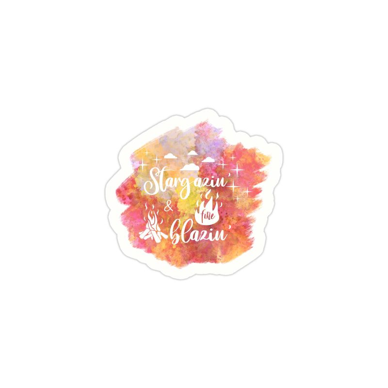 Stargazin' Fire Blazin' Full Color Vinyl Decal - Custom Size