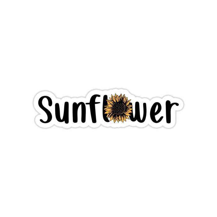 Sunflower Full Color Vinyl - Custom Size