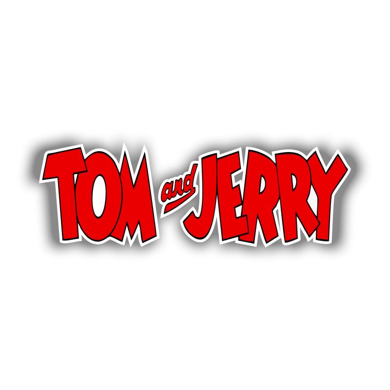 Tom and Jerry - Full Color Vinyl Sticker - Custom Size