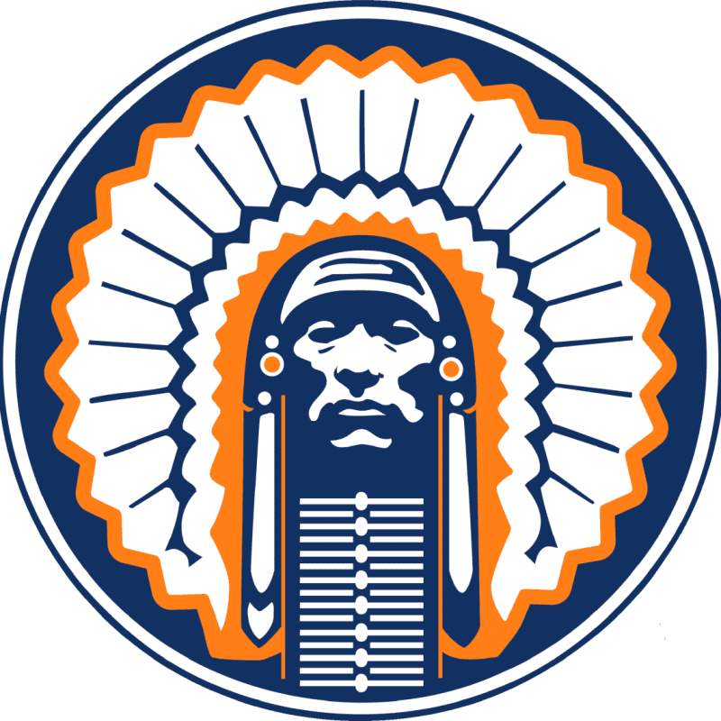 University of Illinois - Chief Illiniwek - Iron On - Custom Size