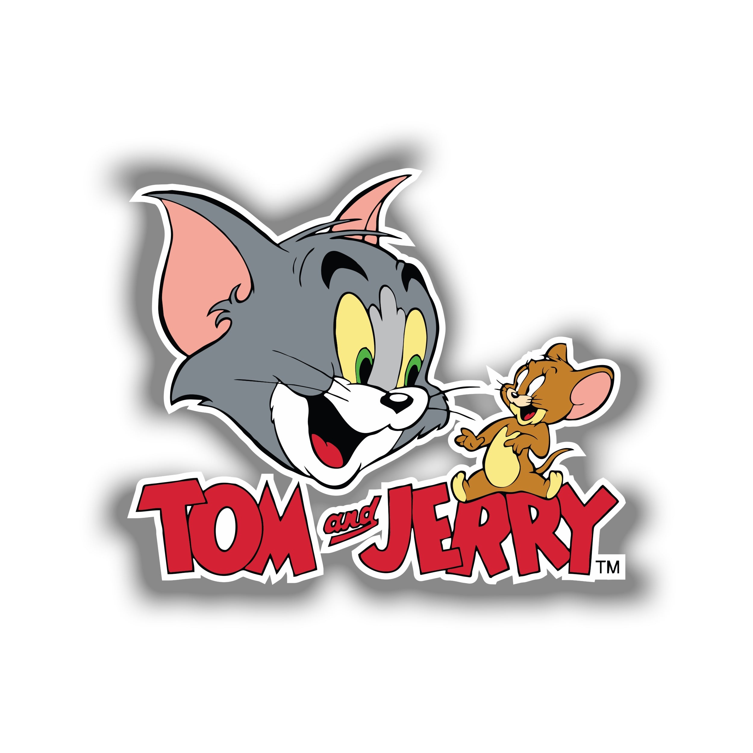 Tom and Jerry - Full Color Vinyl Sticker - Custom Size