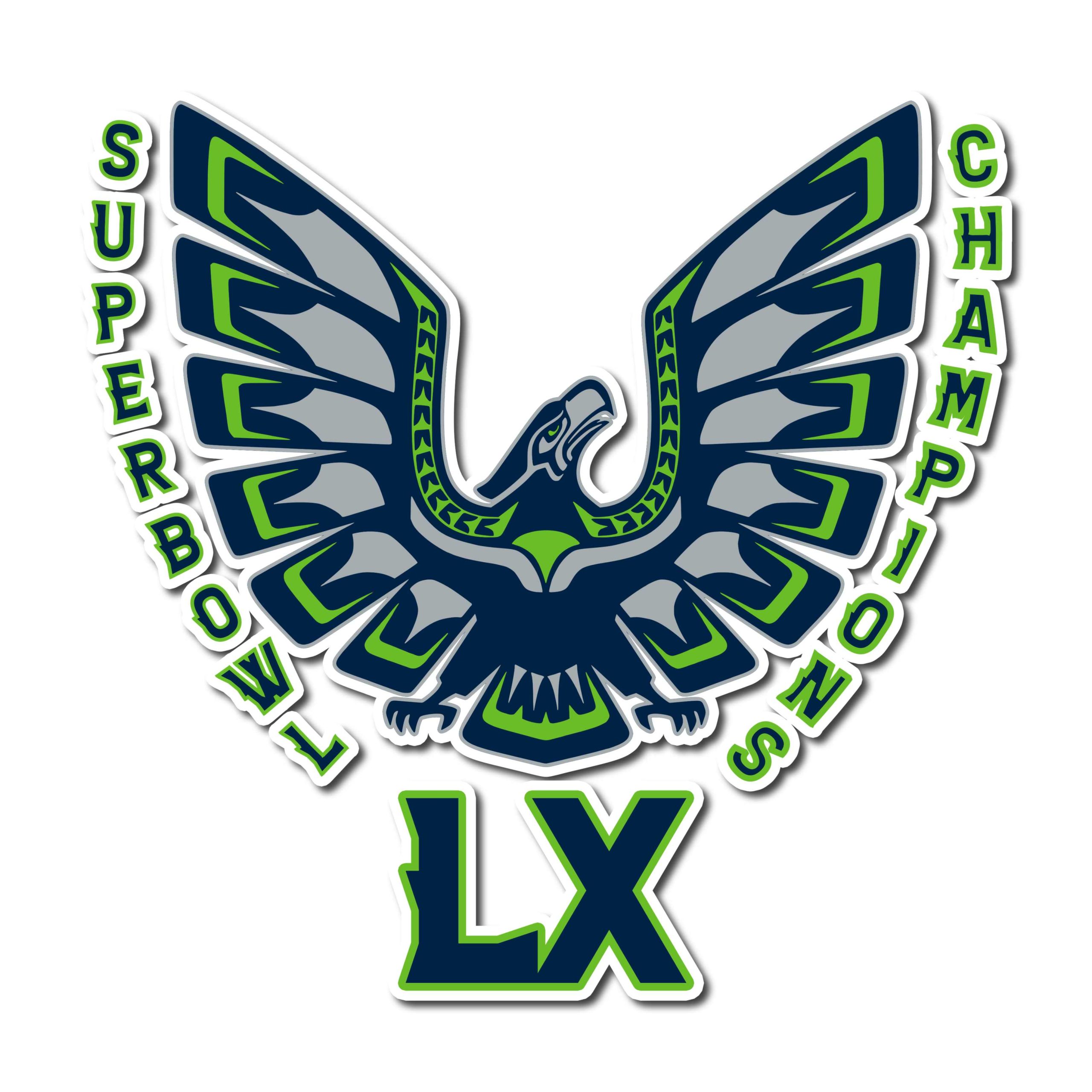 Seattle Seahawks - Super Bowl LX - Iron On - Custom Size