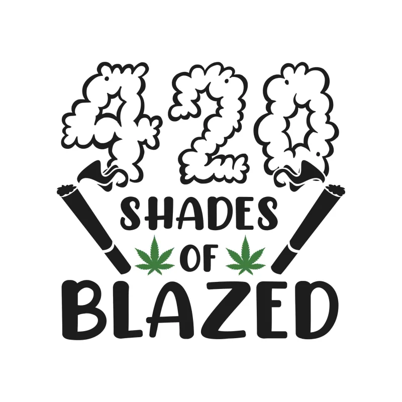 420 SHADES OF BLAZED - Iron On DTF Transfer - Custom Size