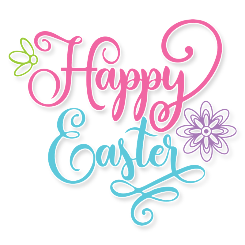 Happy Easter - Iron On DTF Transfer - Custom Size