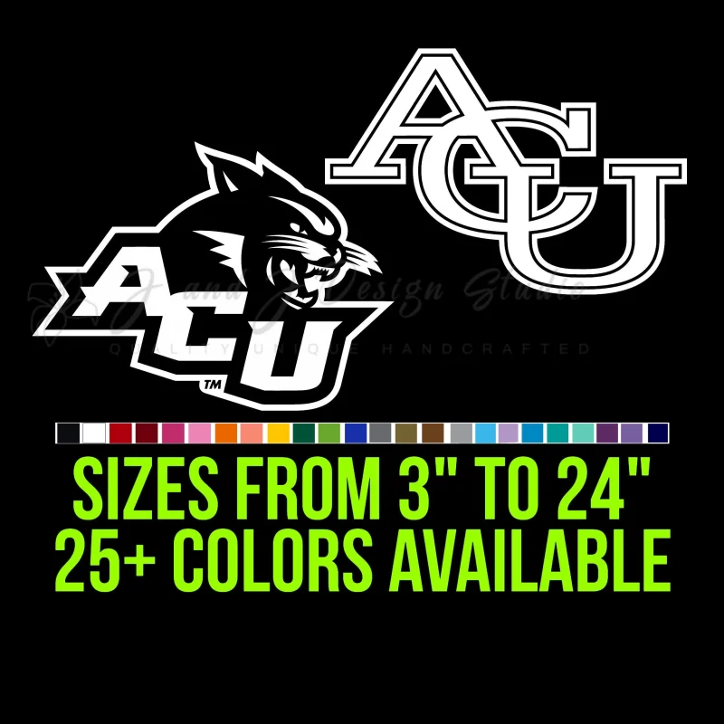 Abilene Christian Wildcats Vinyl Decal - Custom Size