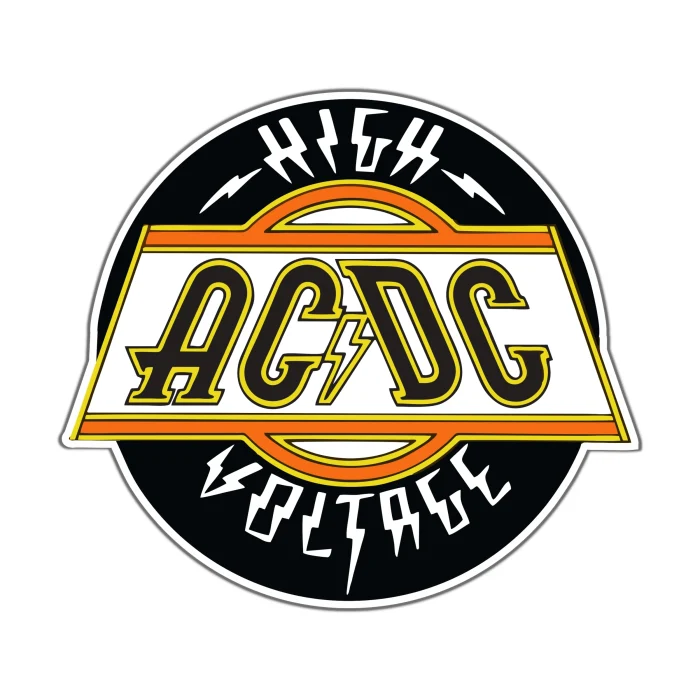 ACDC Full Color Vinyl Decal – Custom Size – Sports Stickers USA