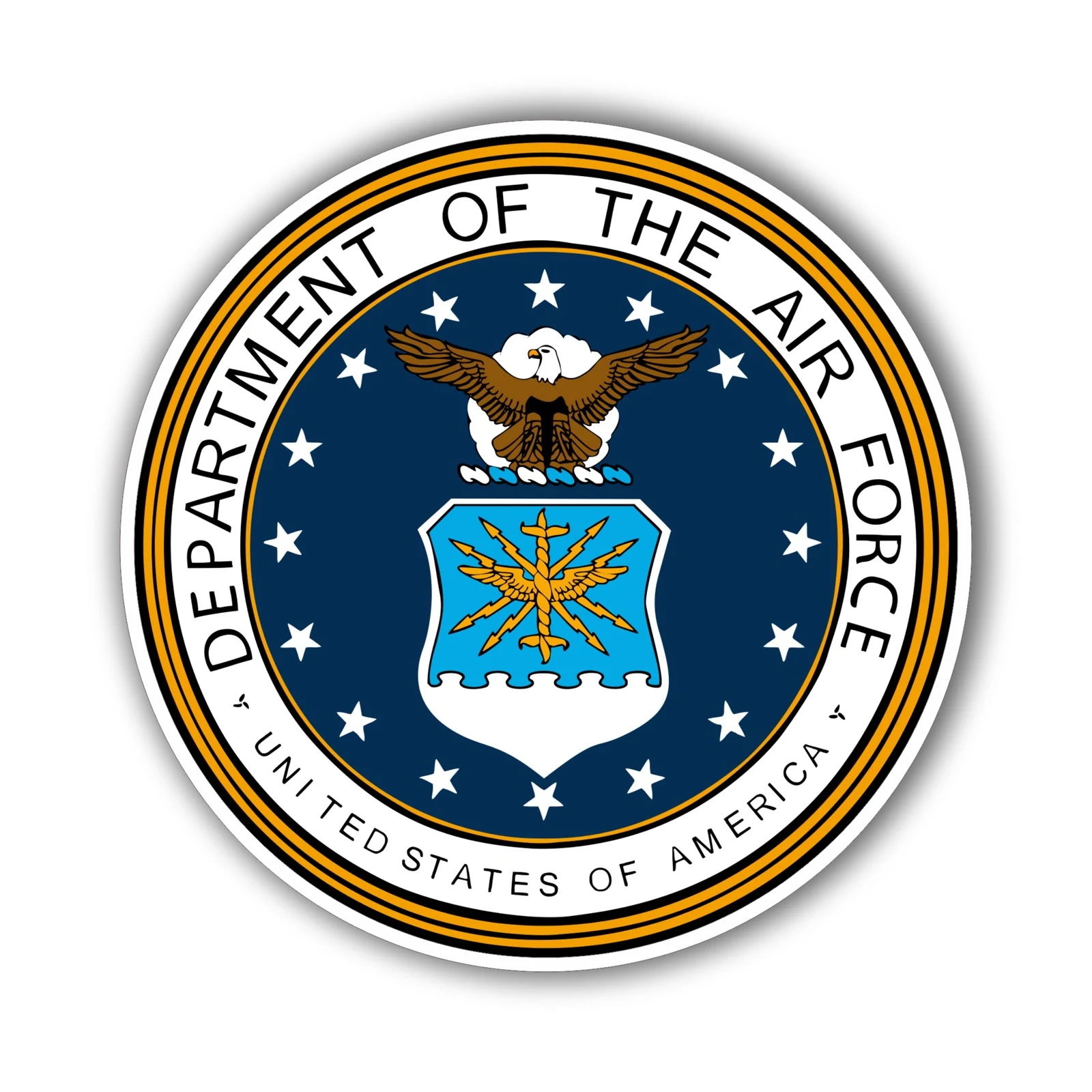 Air Force - Circle Logo - Iron On DTF Transfer - Custom Size