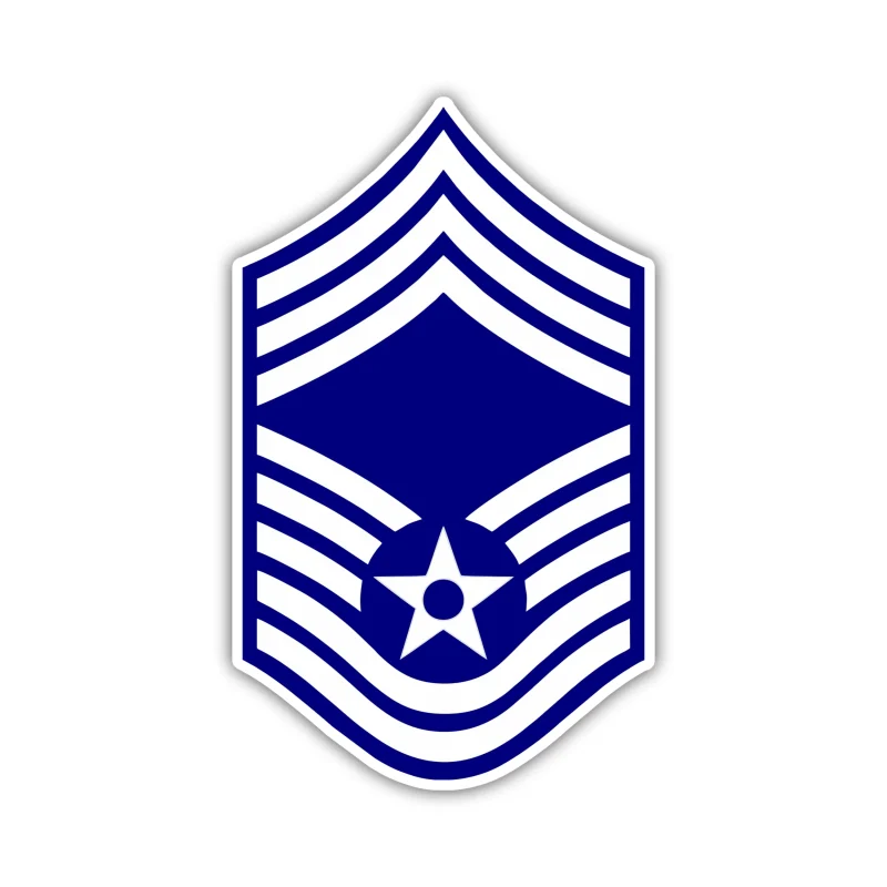 Air Force - E-9 - Full Color Vinyl Decal