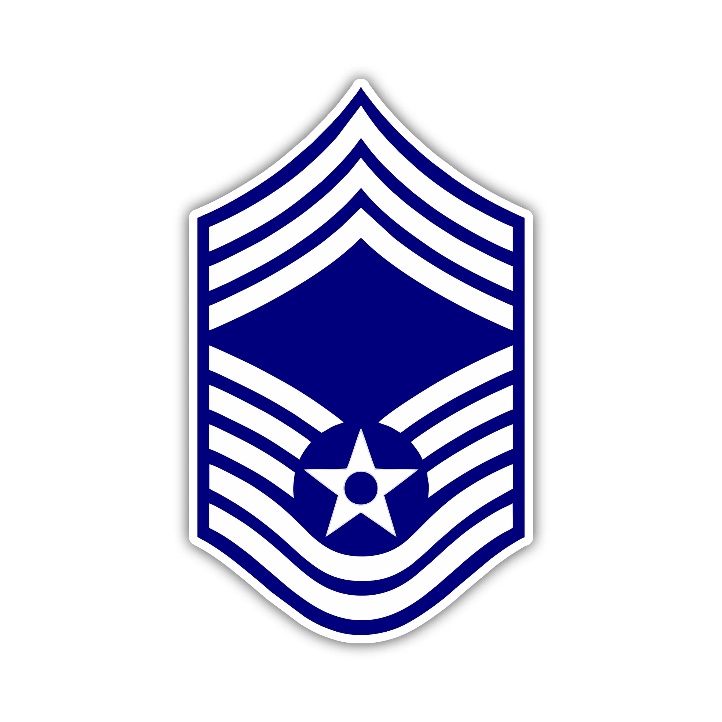 Air Force - E-9 - Full Color Vinyl Decal