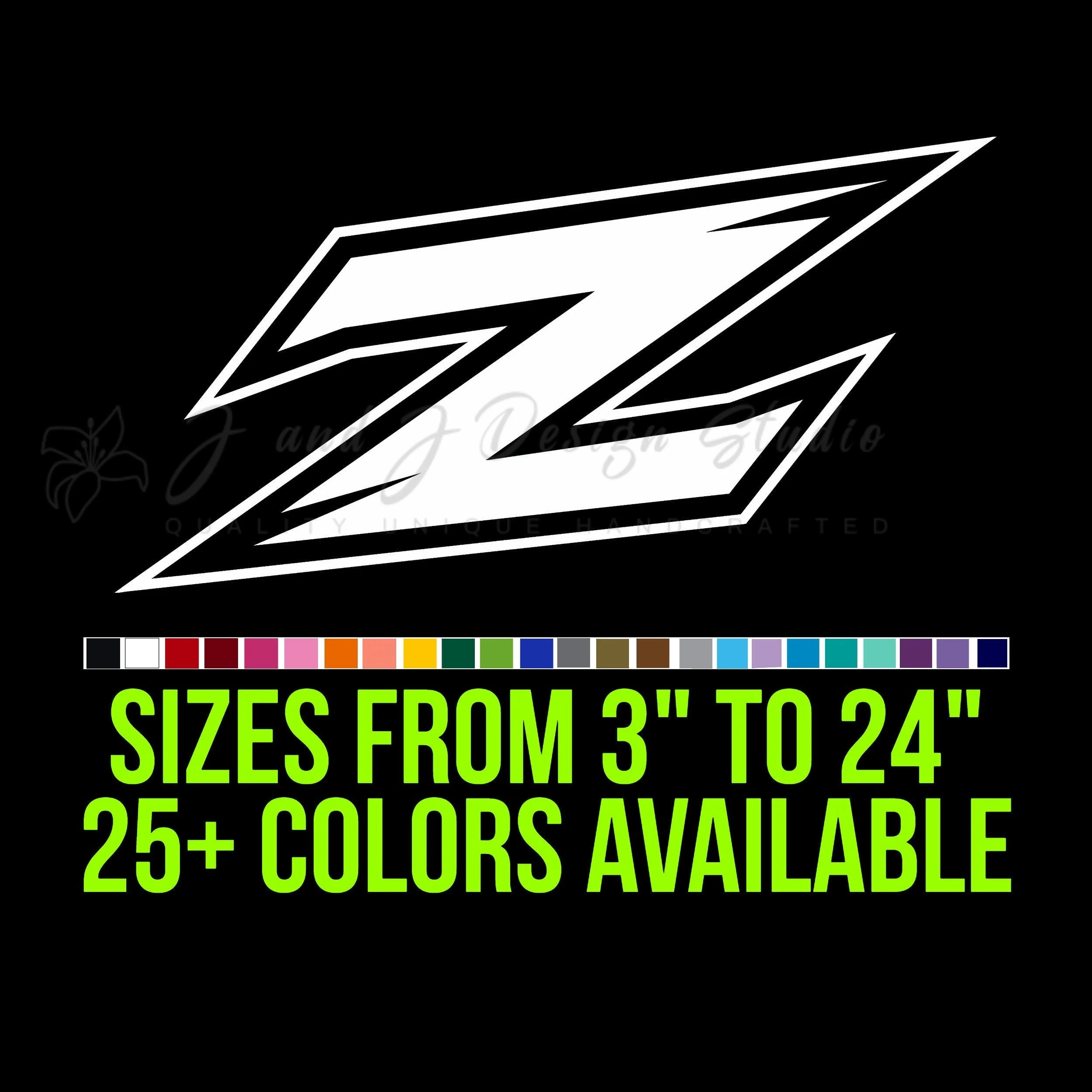 Akron Zips Vinyl Decal - Custom Size