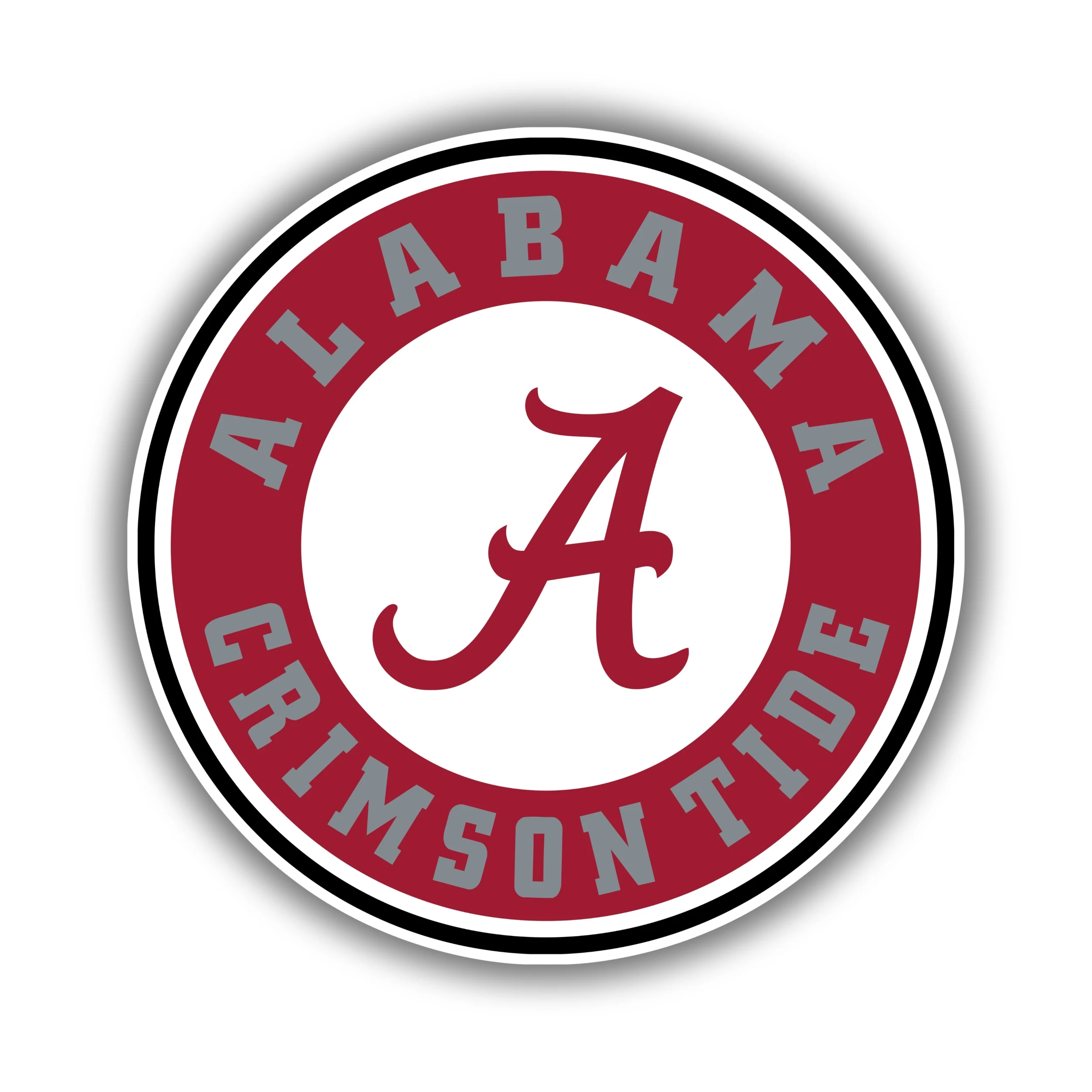 Alabama Crimson Tide - Crimson Circle - Iron On DTF Transfer - Custom Size