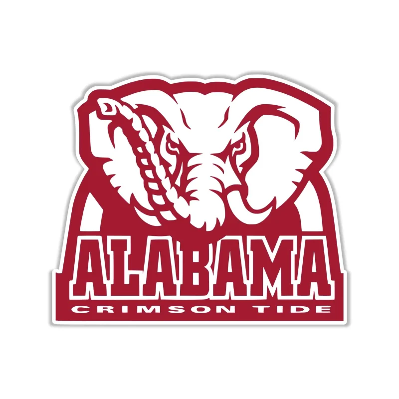 Alabama Crimson Tide Full Color Vinyl Decal - Custom Size