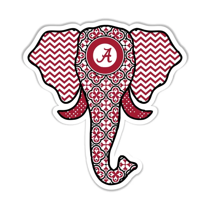 Alabama Crimson Tide Full Color Vinyl Decal - Custom Size