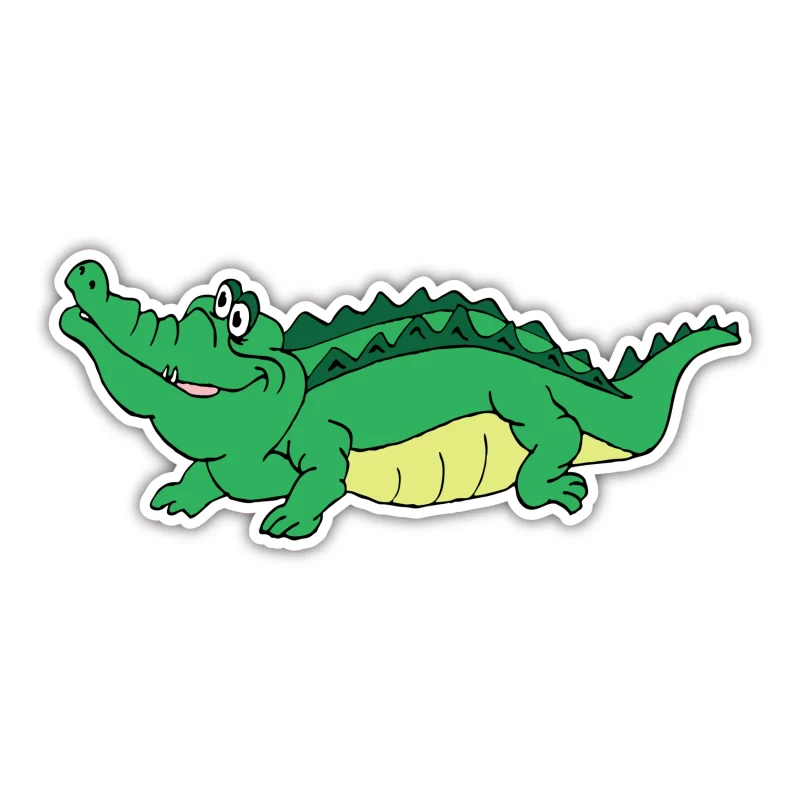 Alligator - Full Color Vinyl Sticker - Custom Size
