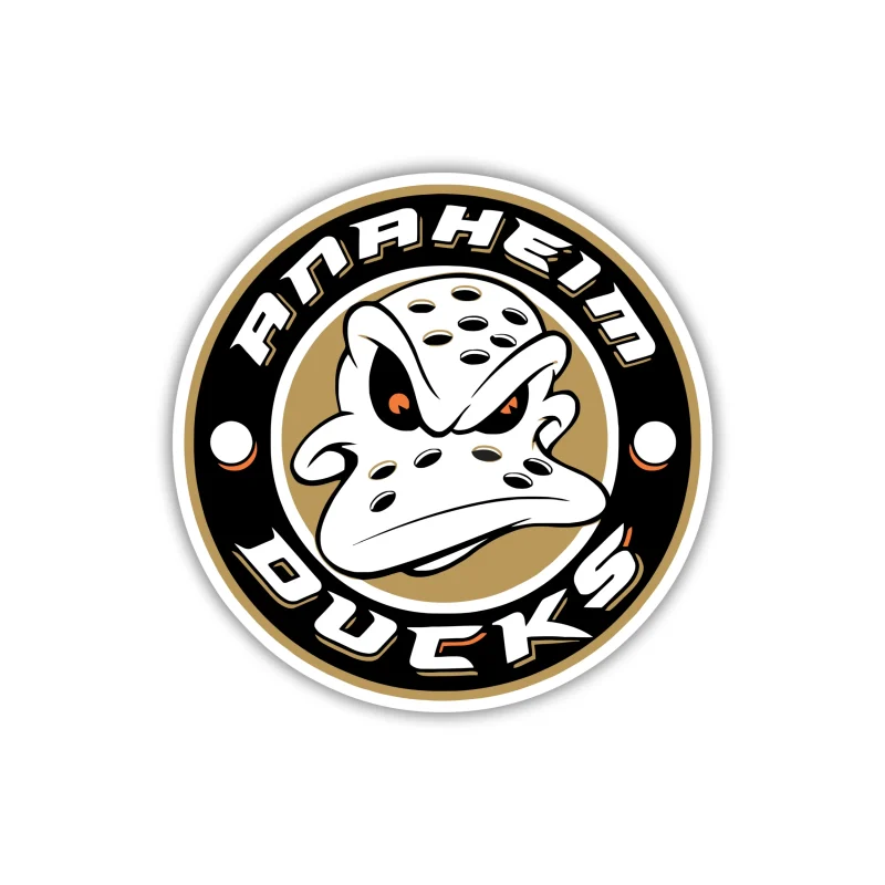 Anaheim Ducks - Circle With Name - Iron On DTF Transfer - Custom Size