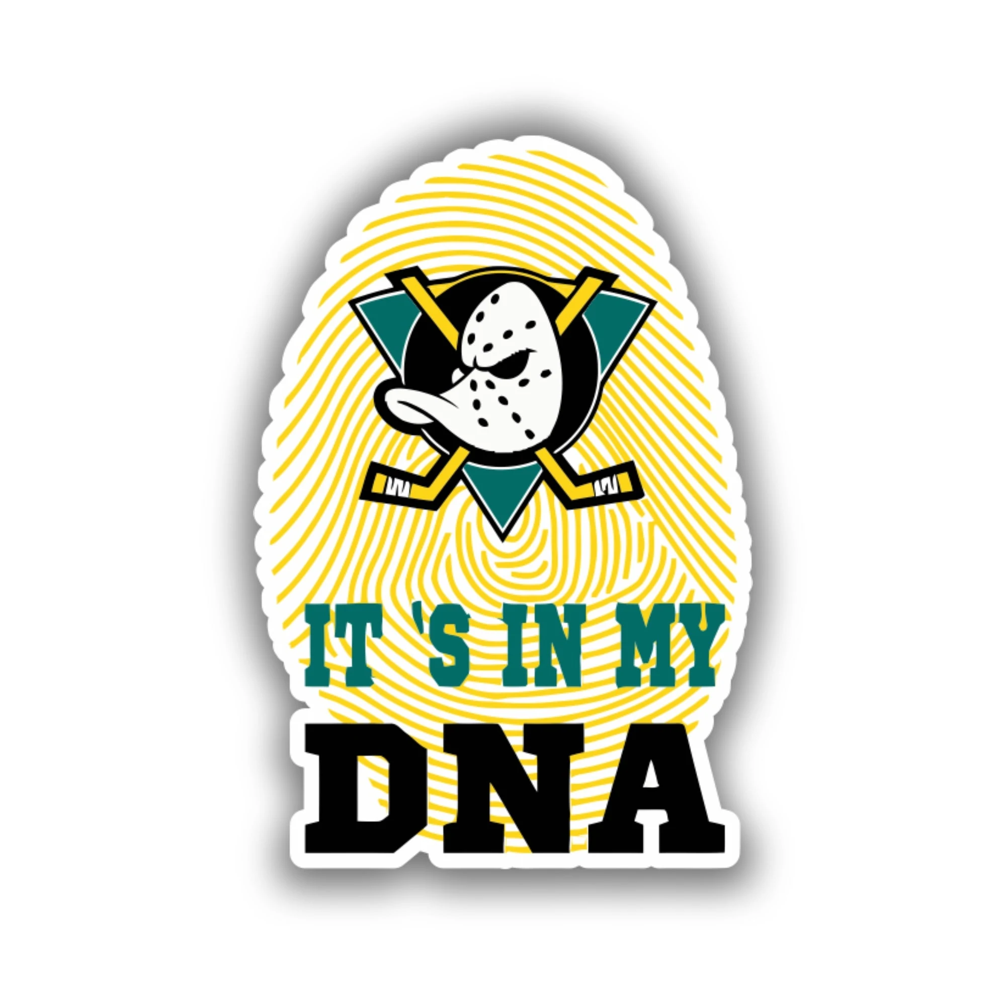 Anaheim Ducks - DNA - Full Color Vinyl Sticker - Custom Size