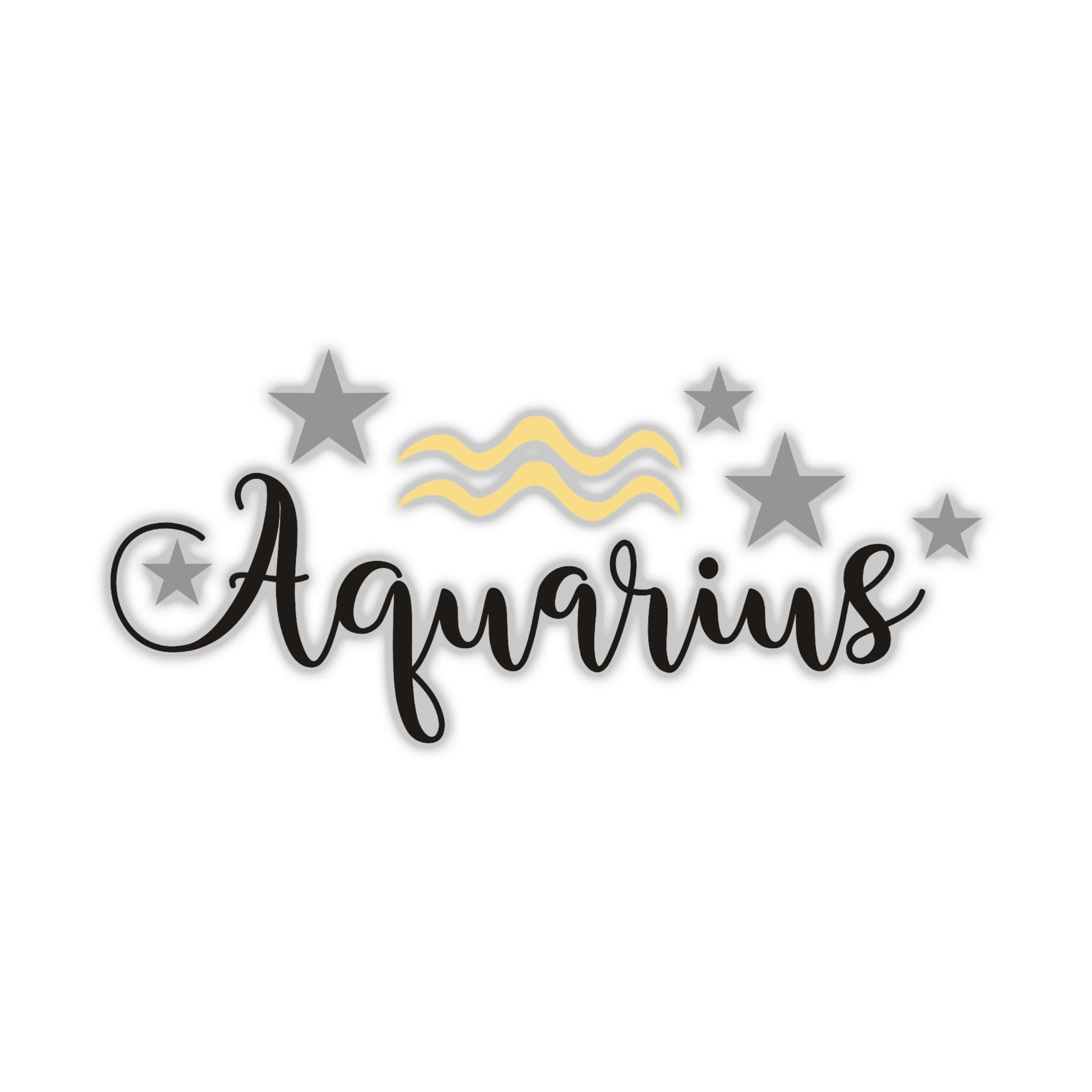 Aquarius - Full Color Vinyl Decal - Custom Size