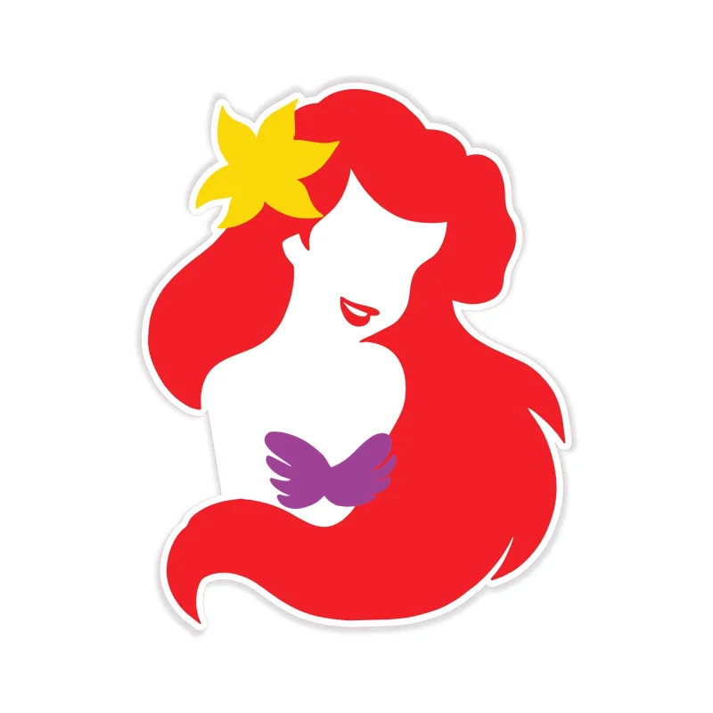 Ariel Full Color Vinyl Sticker - Custom Size