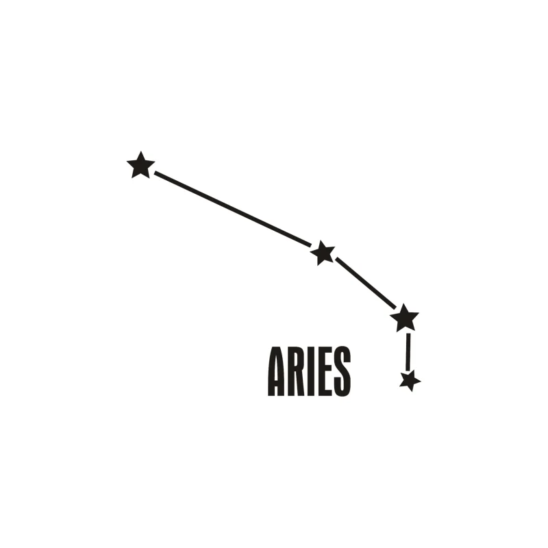 Aries Horoscope Vinyl Decal - Custom Size