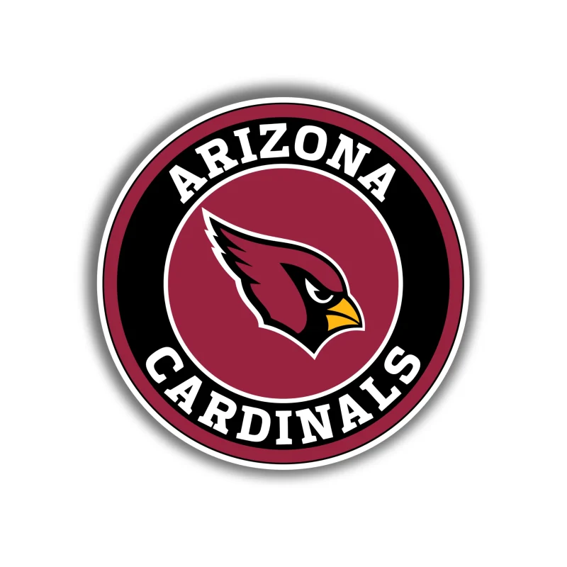 Arizona Cardinals - Circle Logo - Iron On DTF Transfer - Custom Size