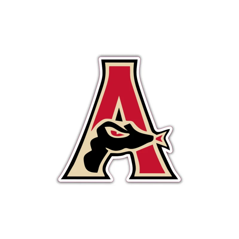 Arizona Diamondbacks - A With Snake - Full Color Vinyl Sticker - Custom Size