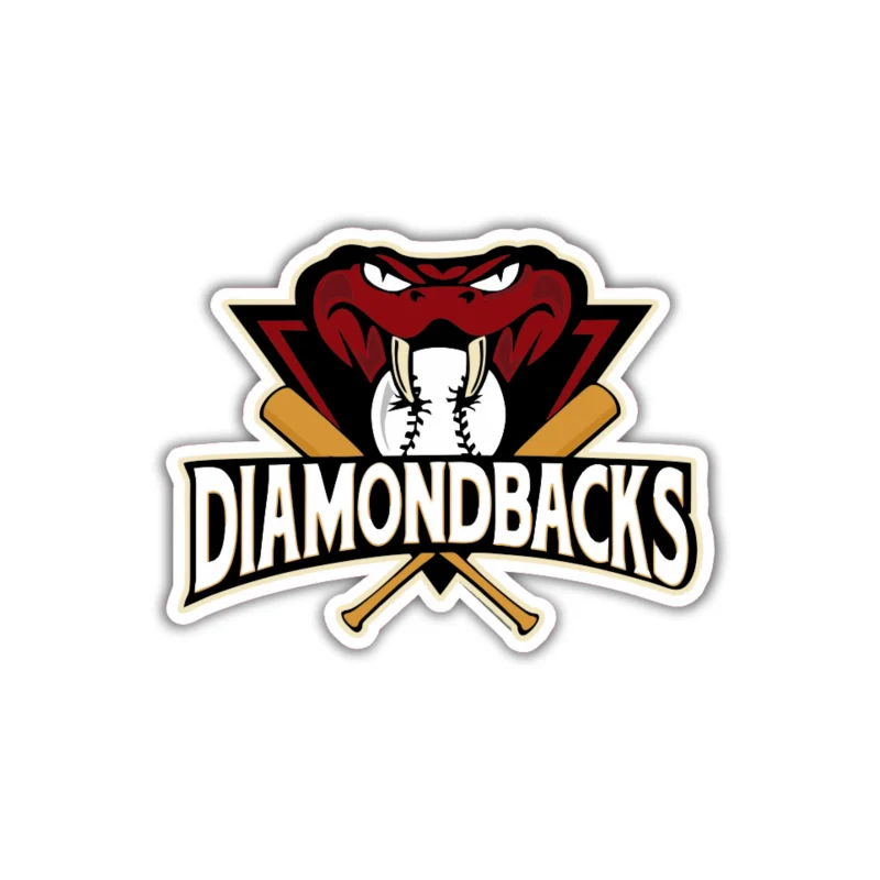 Arizona Diamondbacks Full Color Vinyl Sticker - Custom Size