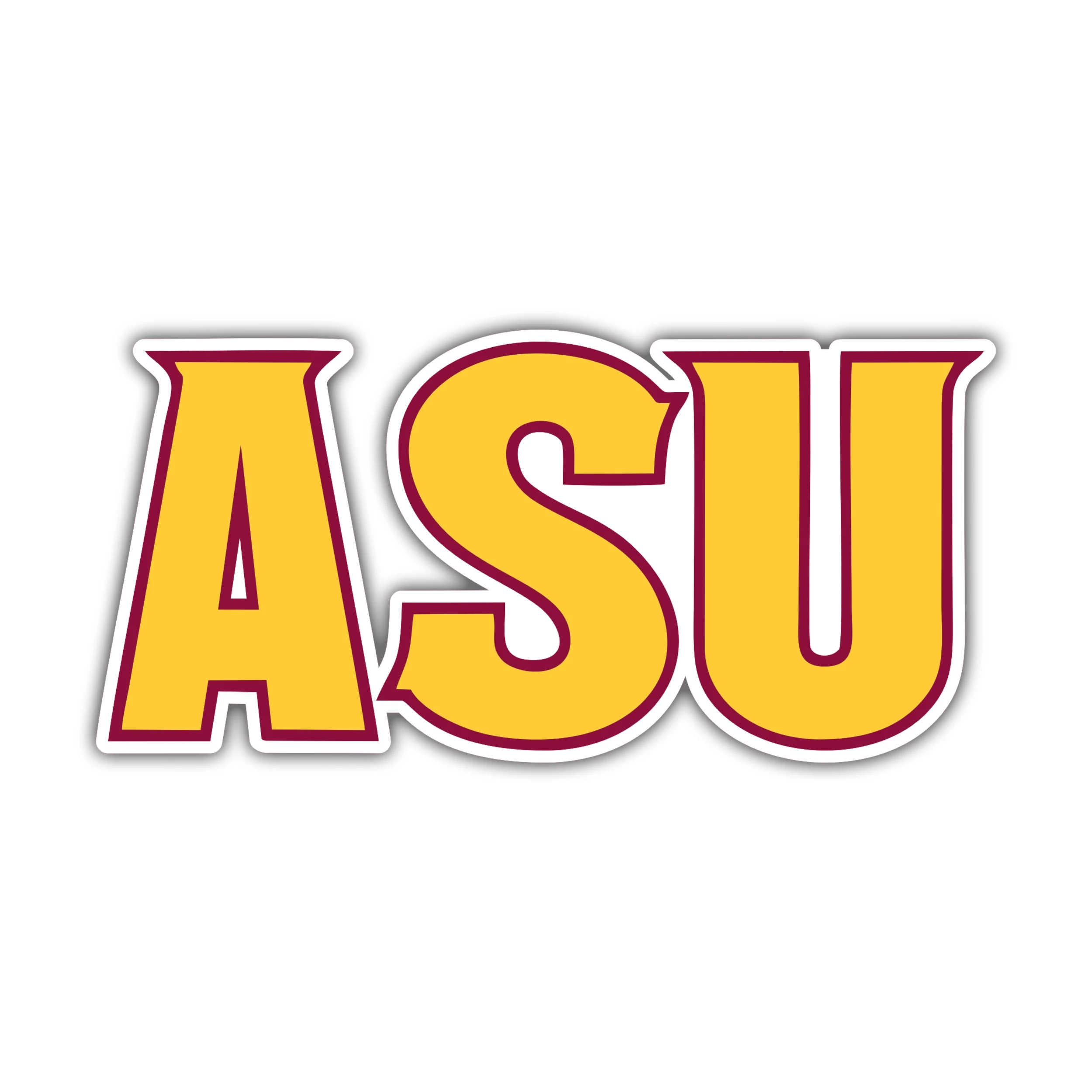 Arizona State Sun Devils Full Color Vinyl Decal - Custom Size