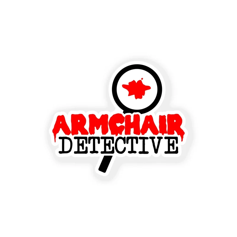 Armchair Detective Full Color Vinyl Decal