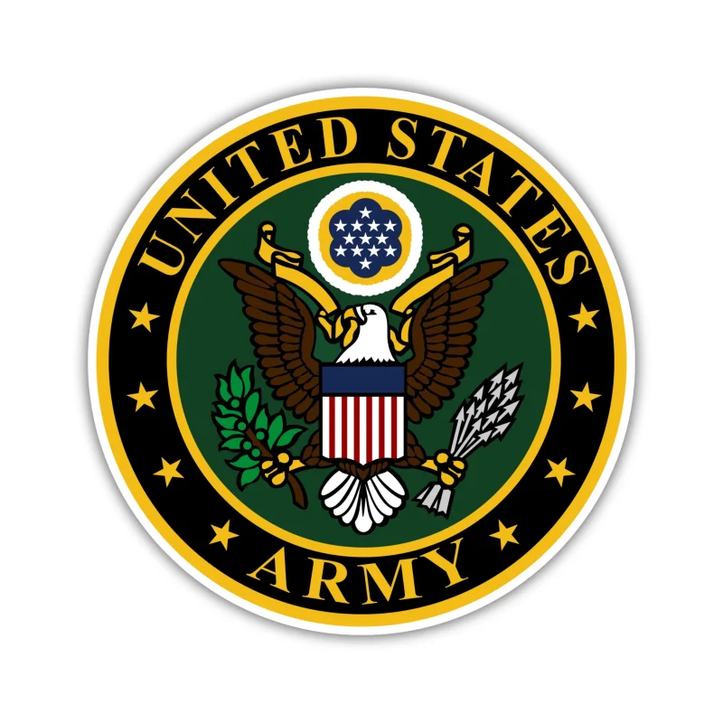 Army - Circle Logo - Iron On DTF Transfer - Custom Size