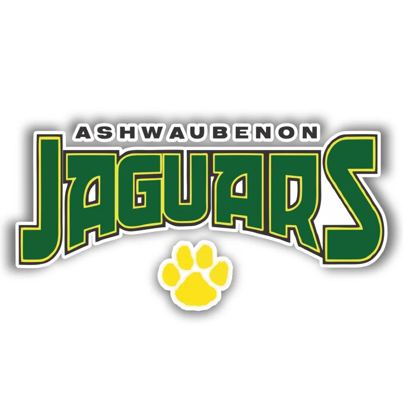 Ashwaubenon Jaguars - Full Color Vinyl Decal - Custom Size