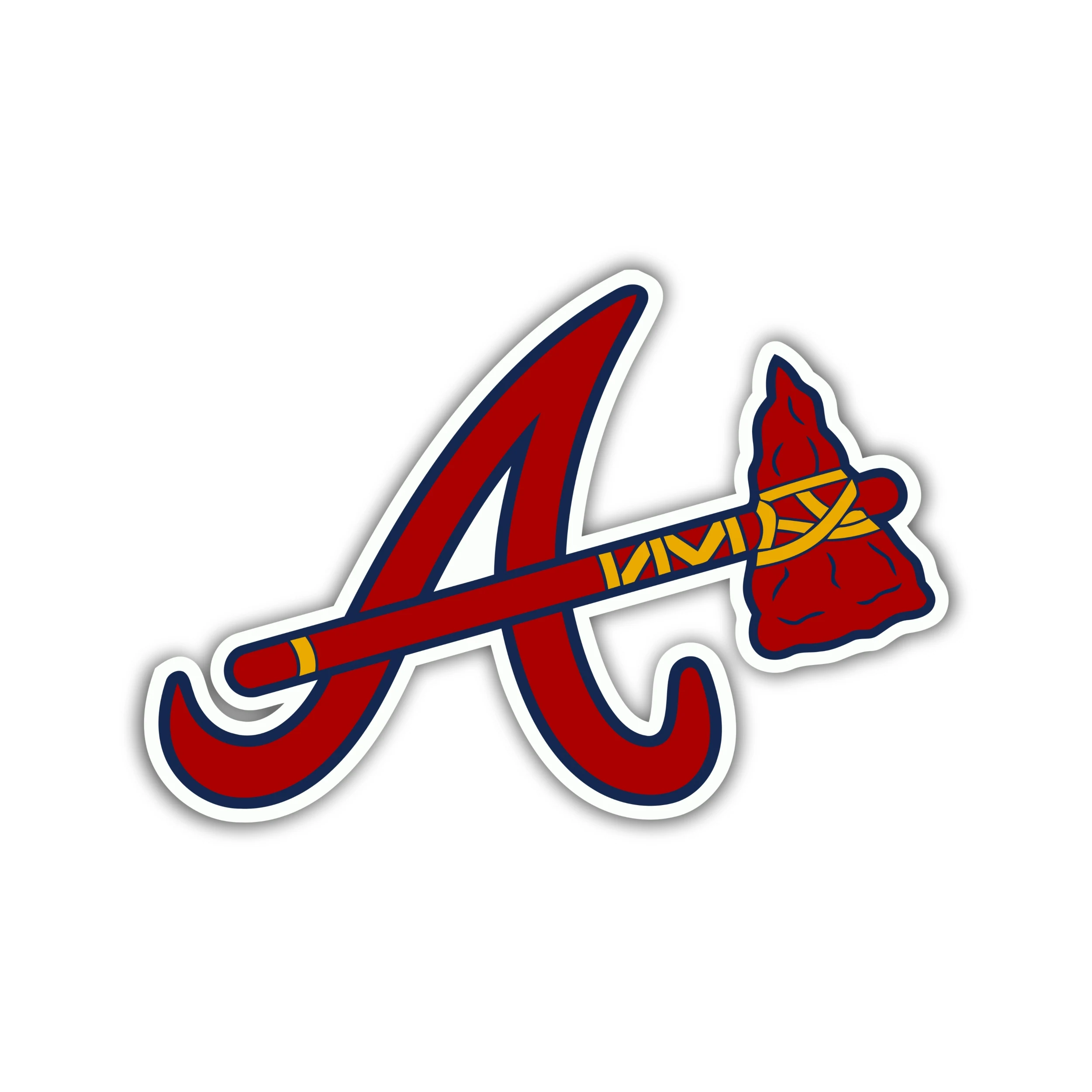 Atlanta Braves - A with Hatchet - Temporary Tattoo