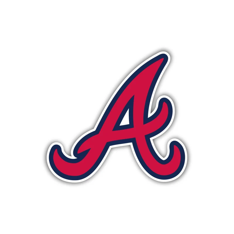 Atlanta Braves - Red A - Full Color Vinyl Sticker - Custom Size
