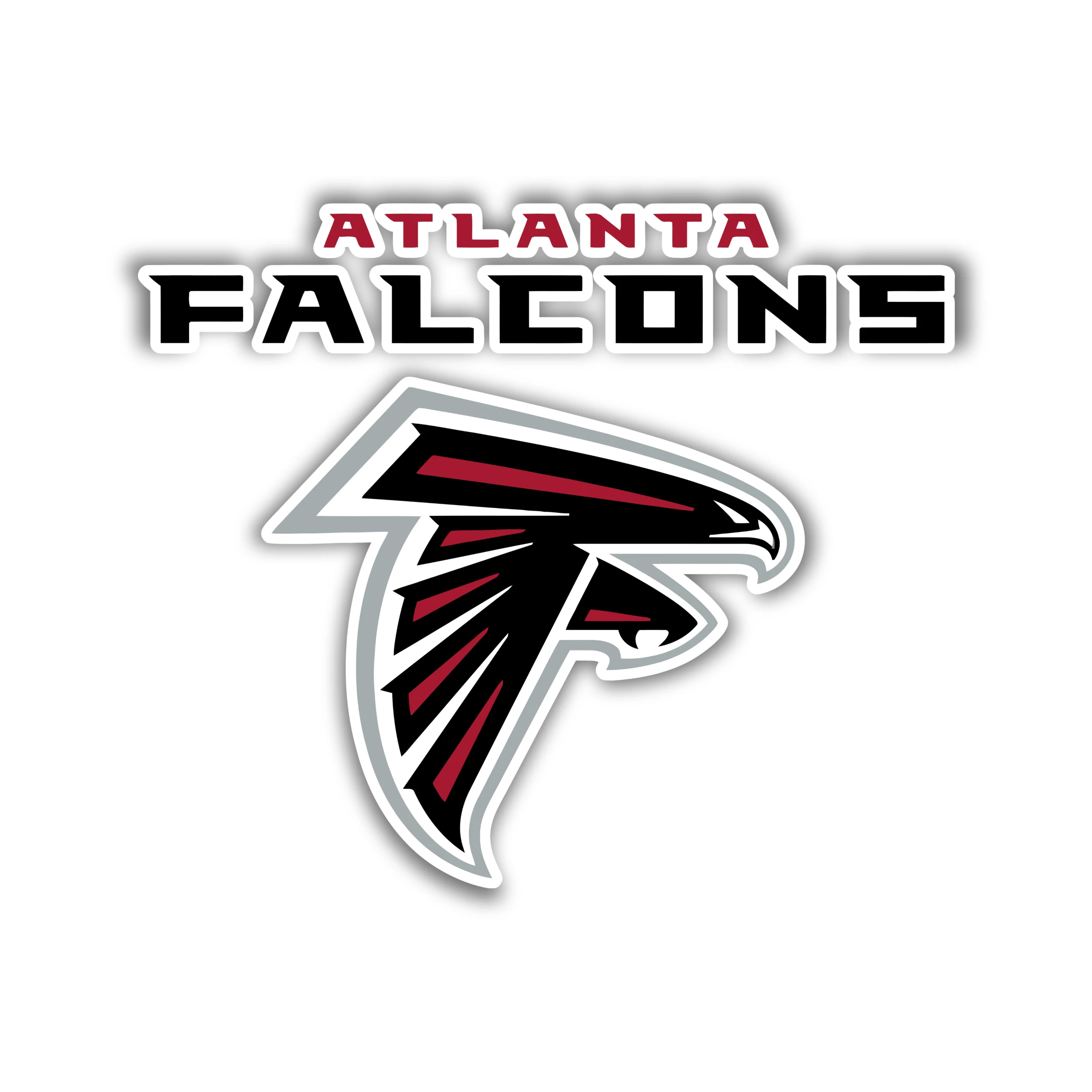 Atlanta Falcons - Bird with name - Iron On DTF Transfer - Custom Size