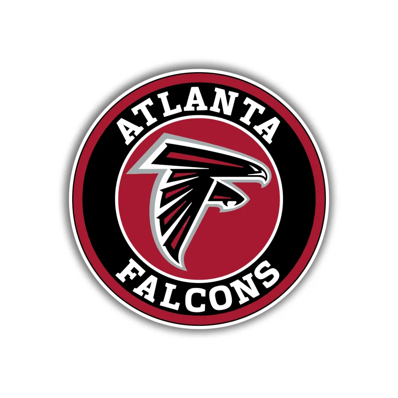 Atlanta Falcons - Circle - Iron On DTF Transfer - Custom Size