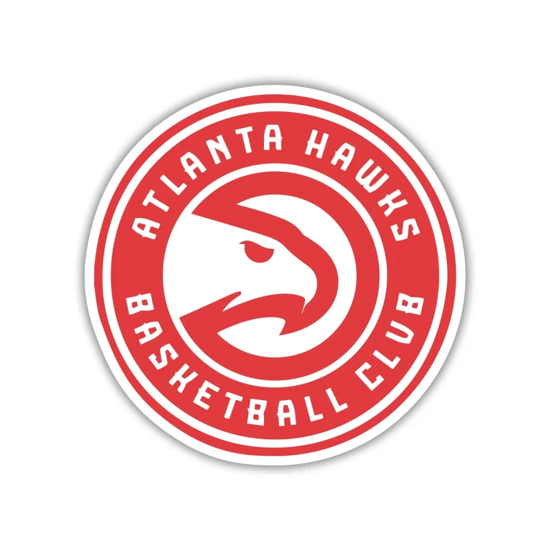 Atlanta Hawks - Red Circle Basketball Club - Temporary Tattoo