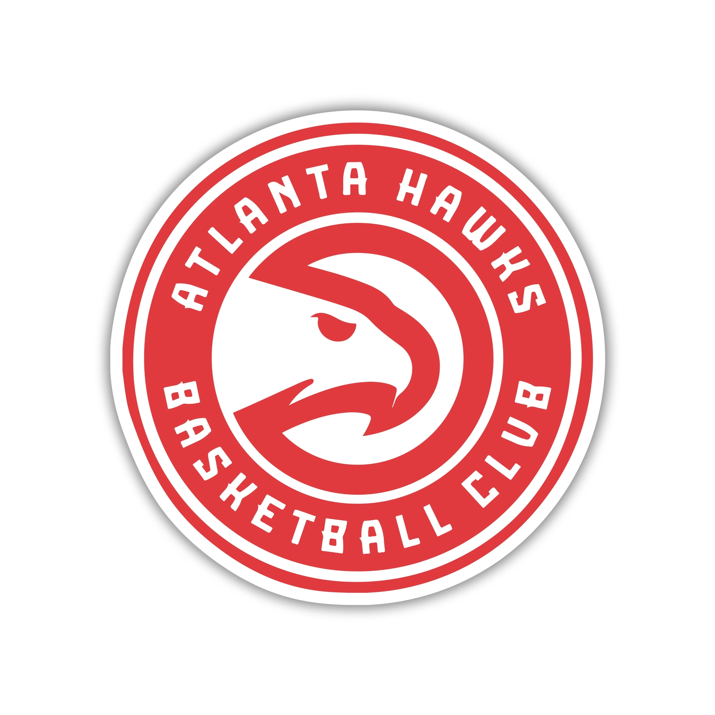 Atlanta Hawks - Red Circle Basketball Club - Temporary Tattoo