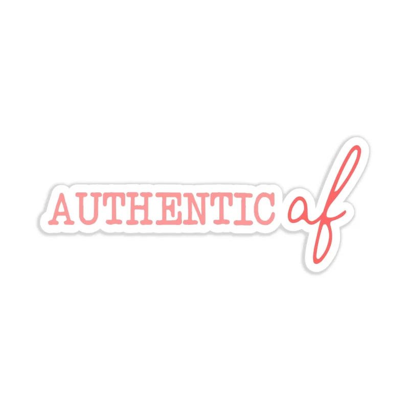 Authentic Af Full Color Vinyl Decal