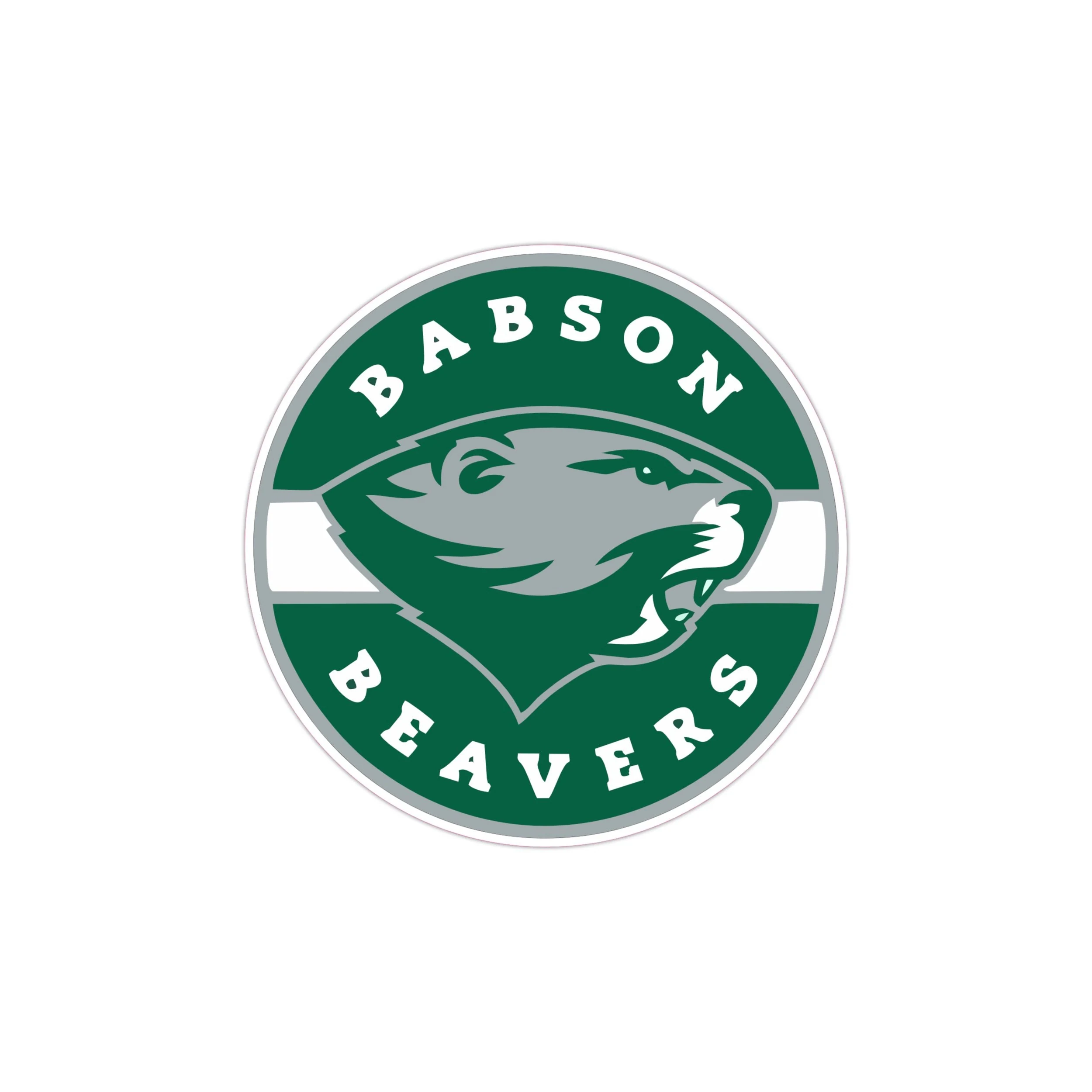 Babson Beavers Full Color Vinyl Decal - Custom Size