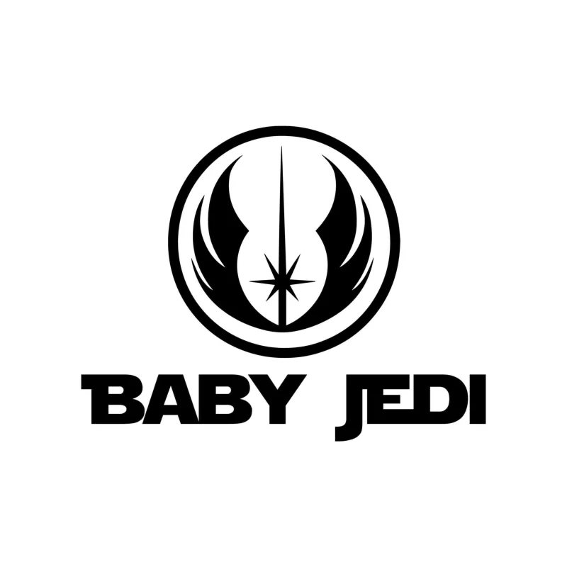 Baby Jedi - Vinyl Decal - Custom Size