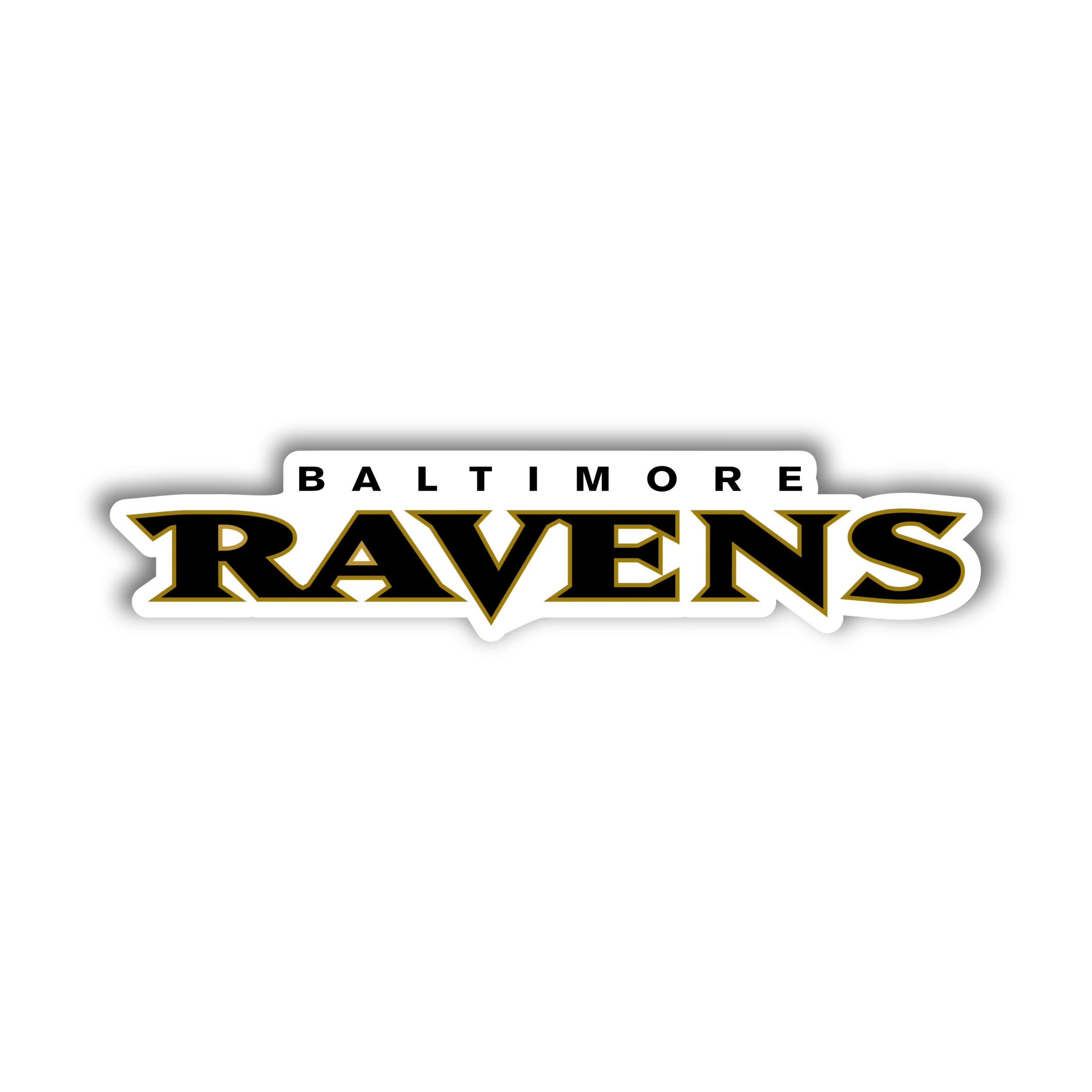 Baltimore Ravens - Lettering - Iron On DTF Transfer - Custom Size