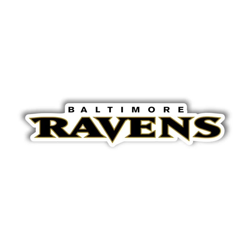 Baltimore Ravens - Lettering - Temporary Tattoo
