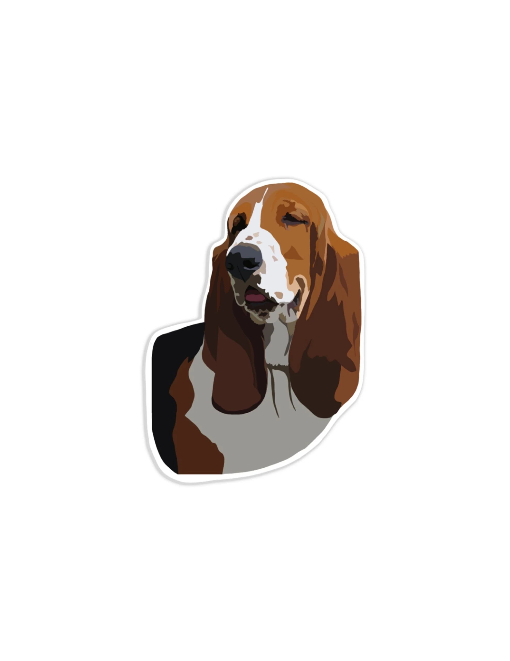 Basset Hound - Dog Full Color Vinyl Decal