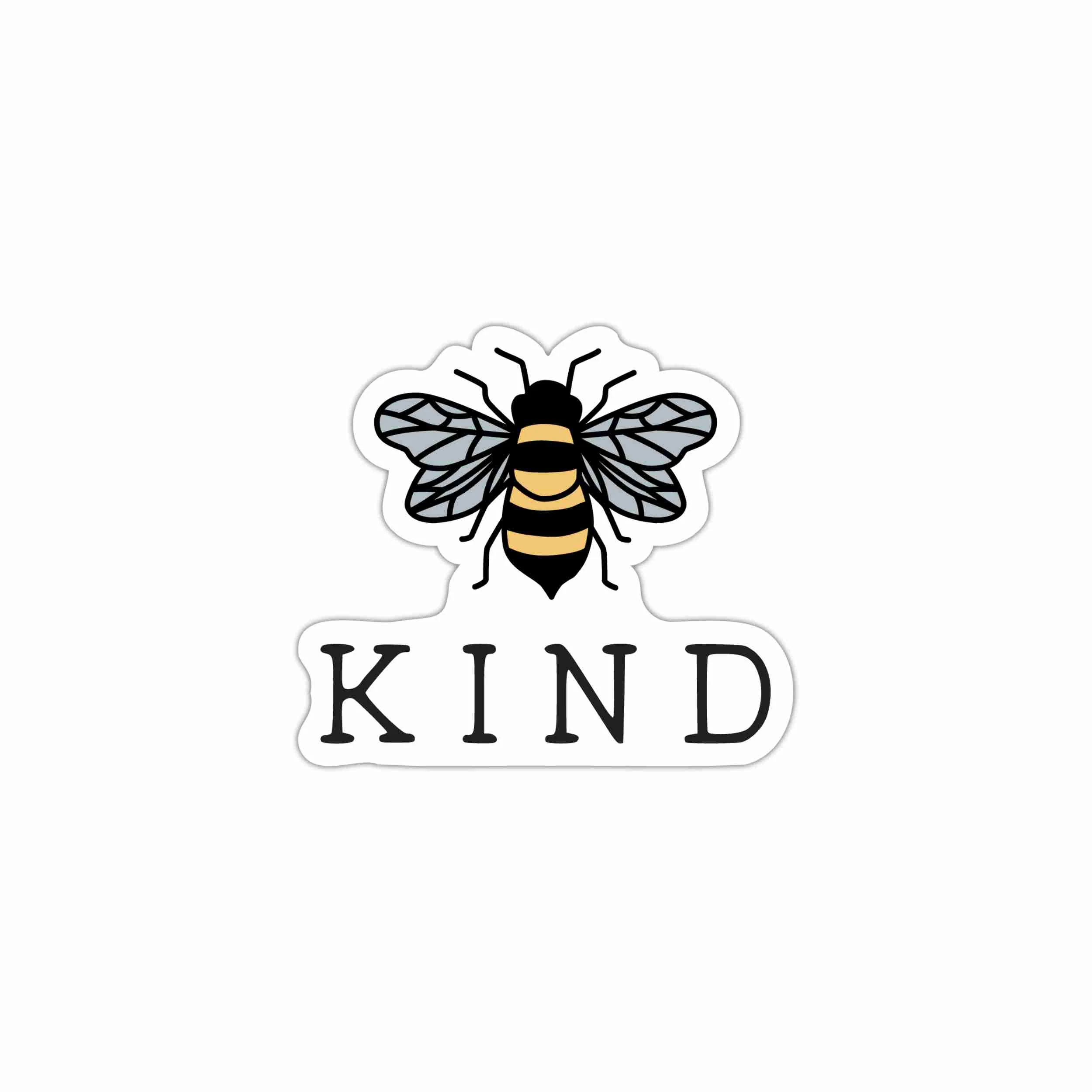 Bee Kind - Full Color Vinyl Decal - Custom Size