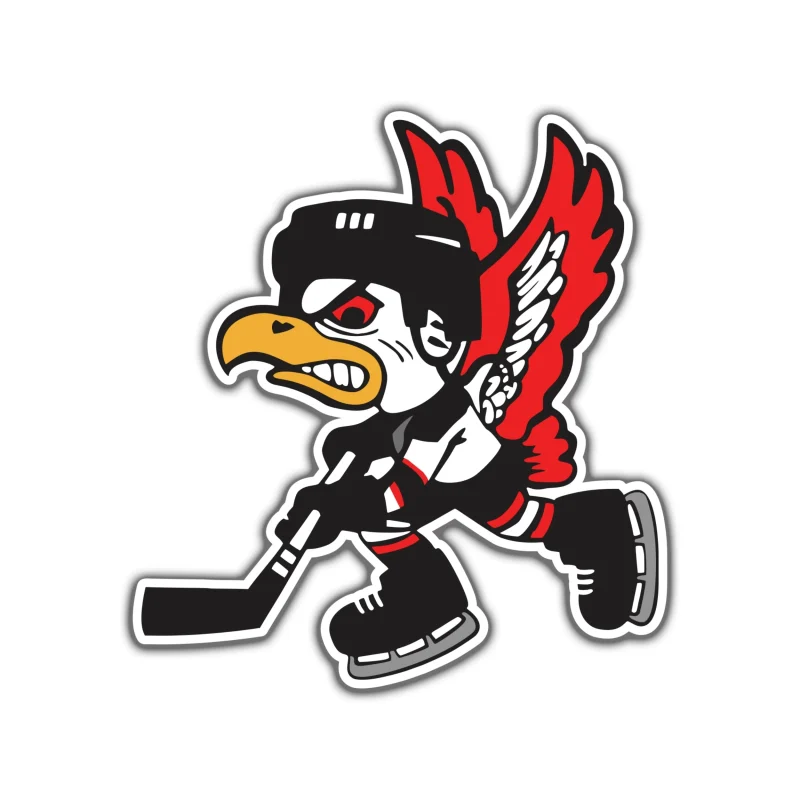 Benet Hockey Mascot - Custom- Full Color Vinyl Decal