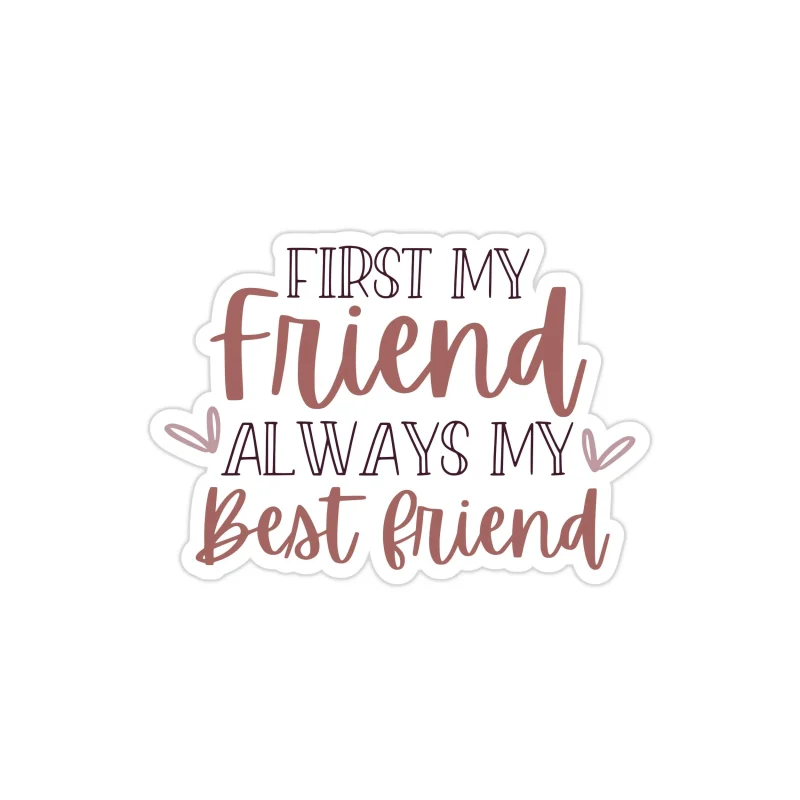 Bestfriend Full Color Vinyl Decal - Custom Size