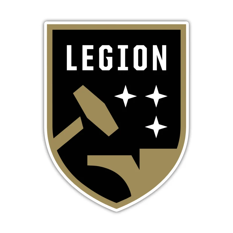 Birmingham Legion FC - Logo - Full Color Vinyl Sticker - Custom Size