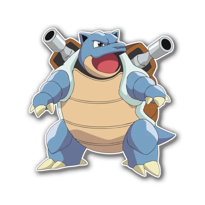 Blastoise Full Color Vinyl Decal – Sports Stickers USA