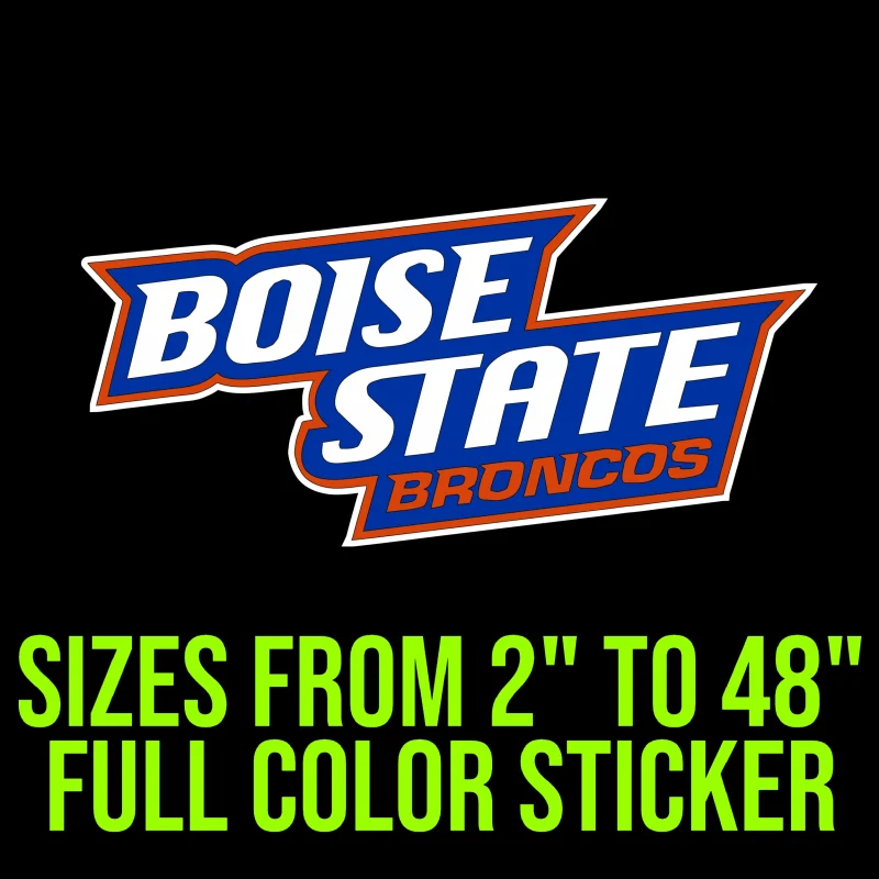 Boise State Broncos Vinyl Decal - Custom Size